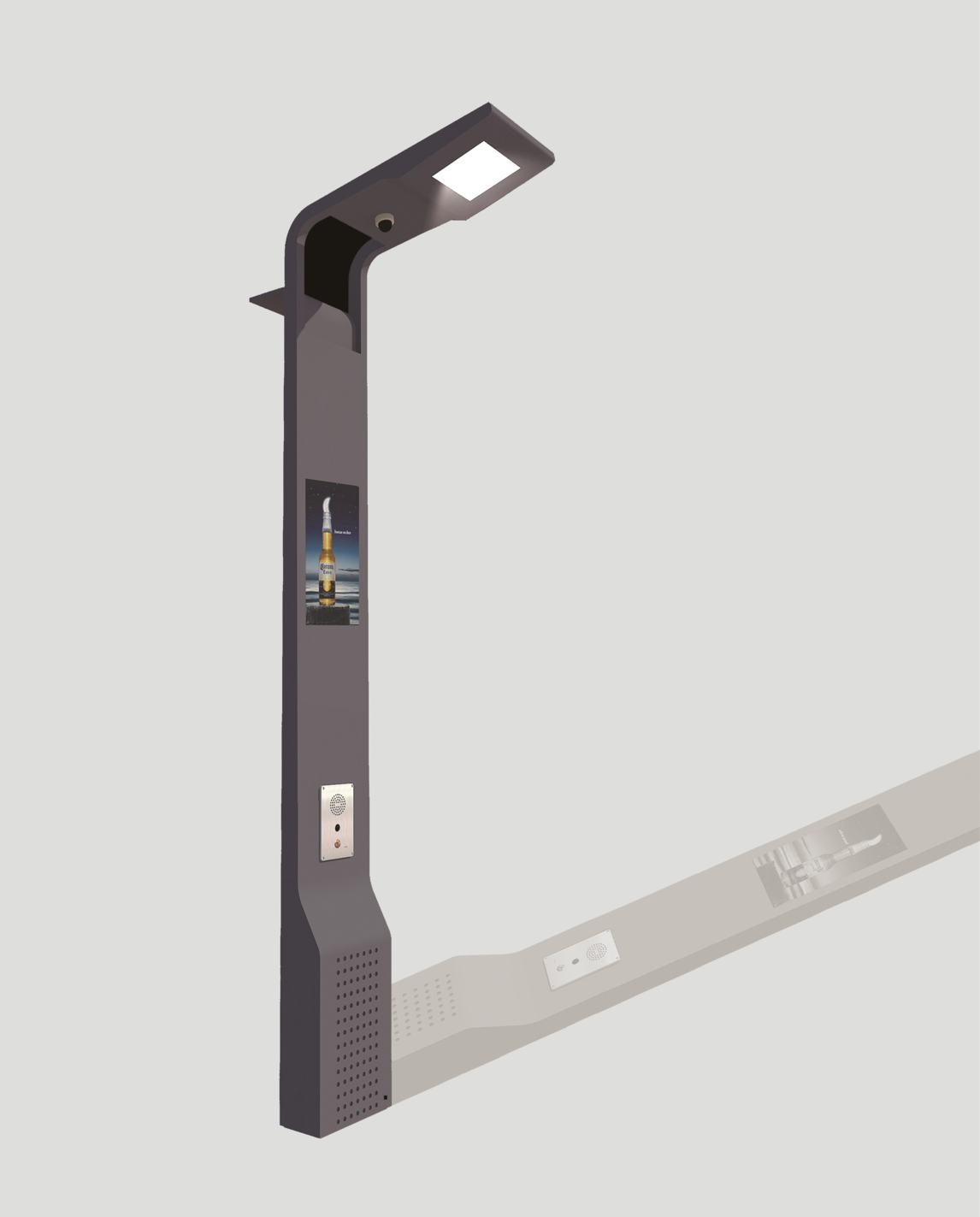 多杆合一路灯多功能合杆5g智慧灯杆智慧路灯厂家荣光照明